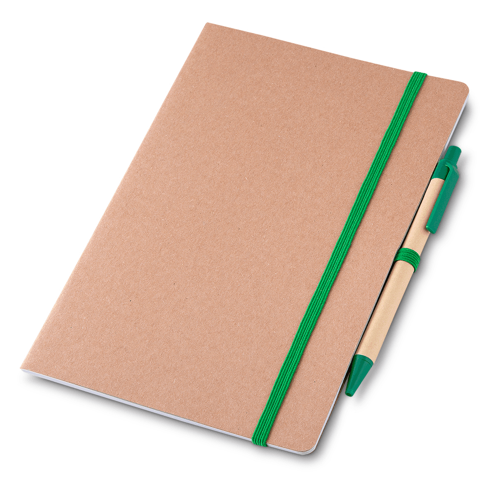 Caderno A5 capa em papel Kraft com caneta — opção de foto 3