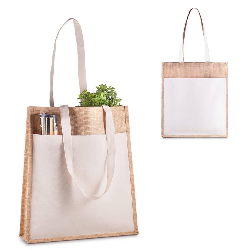 Sacola em Juta 360g m2 41x35x10cm