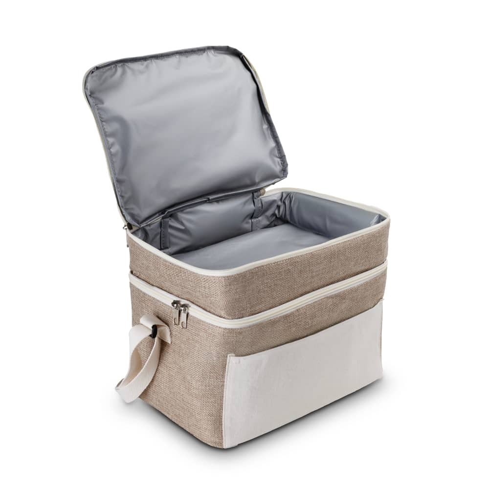 Bolsa Térmica em algodão e Juta sintética 24x30x20cm — opção de foto 5