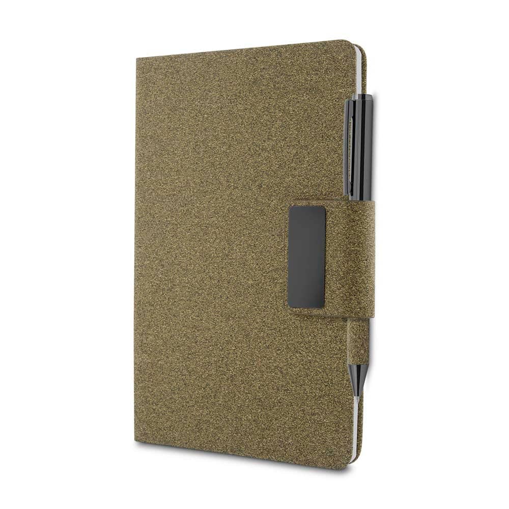 Caderno A5 em PU e fibra de café ou chá — opção de foto 4
