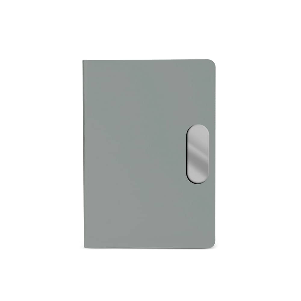 Caderno em PU com placa em metal — opção de foto 7