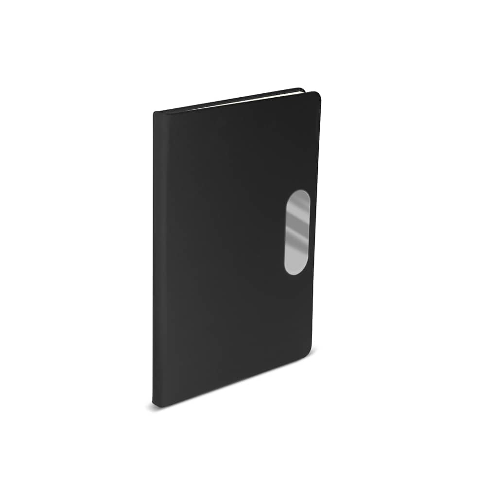 Caderno em PU com placa em metal — opção de foto 2
