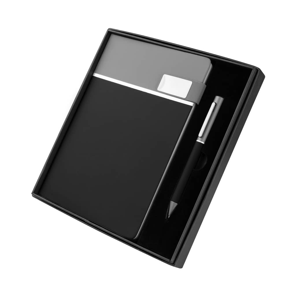 Kit Escritório Caderno A5 com capa dura em PU — opção de foto 2
