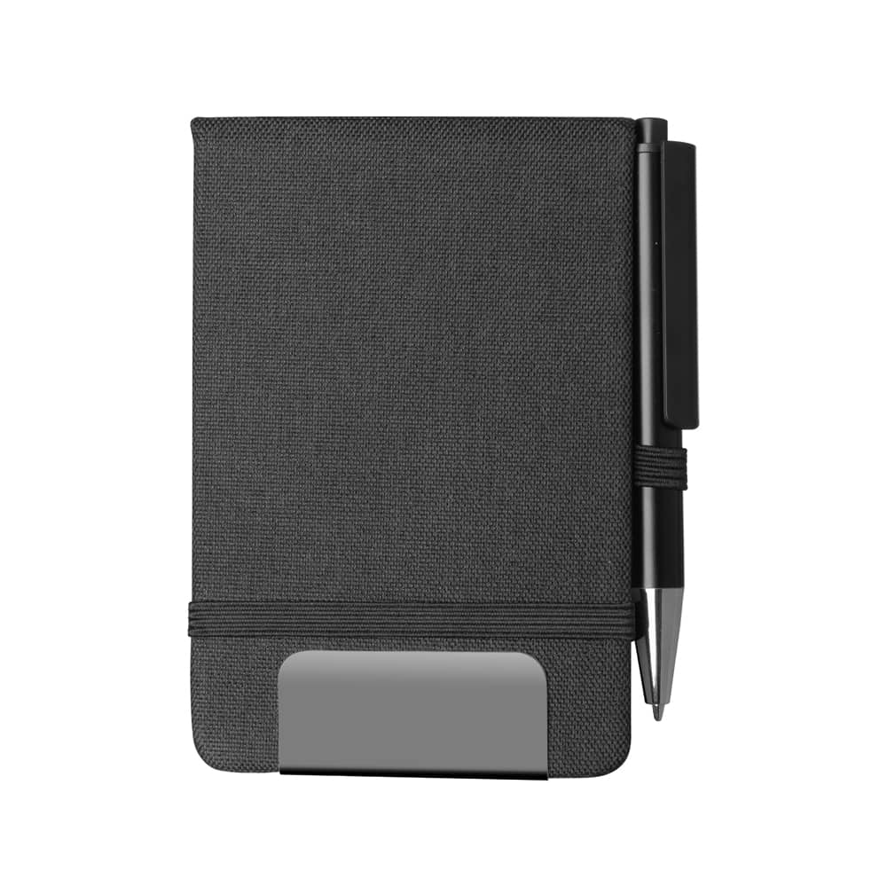 Mini caderno A6 em RPET com caneta — opção de foto 4